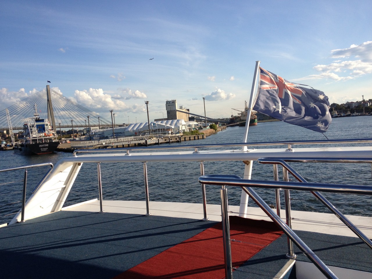 Wedding on the harbour ship
