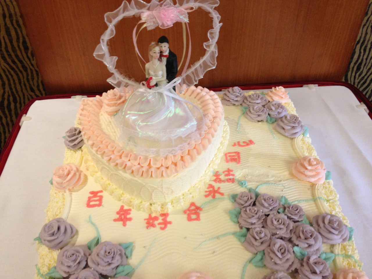 A wedding cake